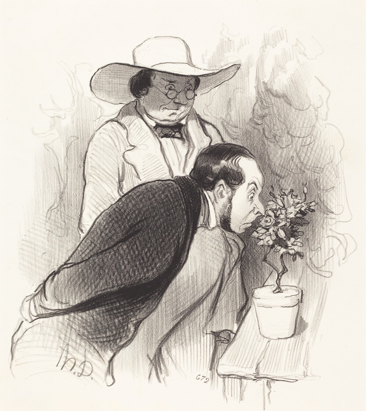 Un Triomphe de botaniste by Honoré Daumier