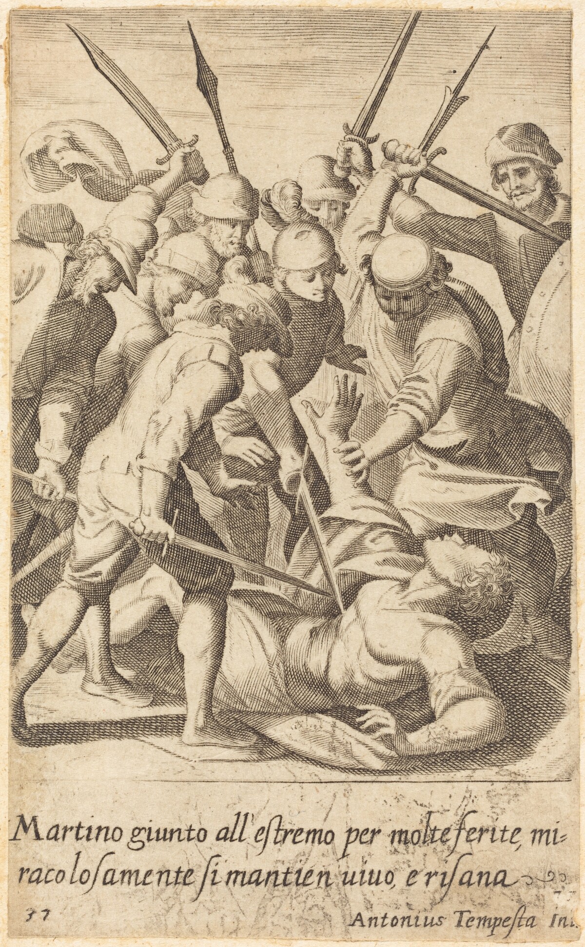 Martino by Jacques Callot after Antonio Tempesta