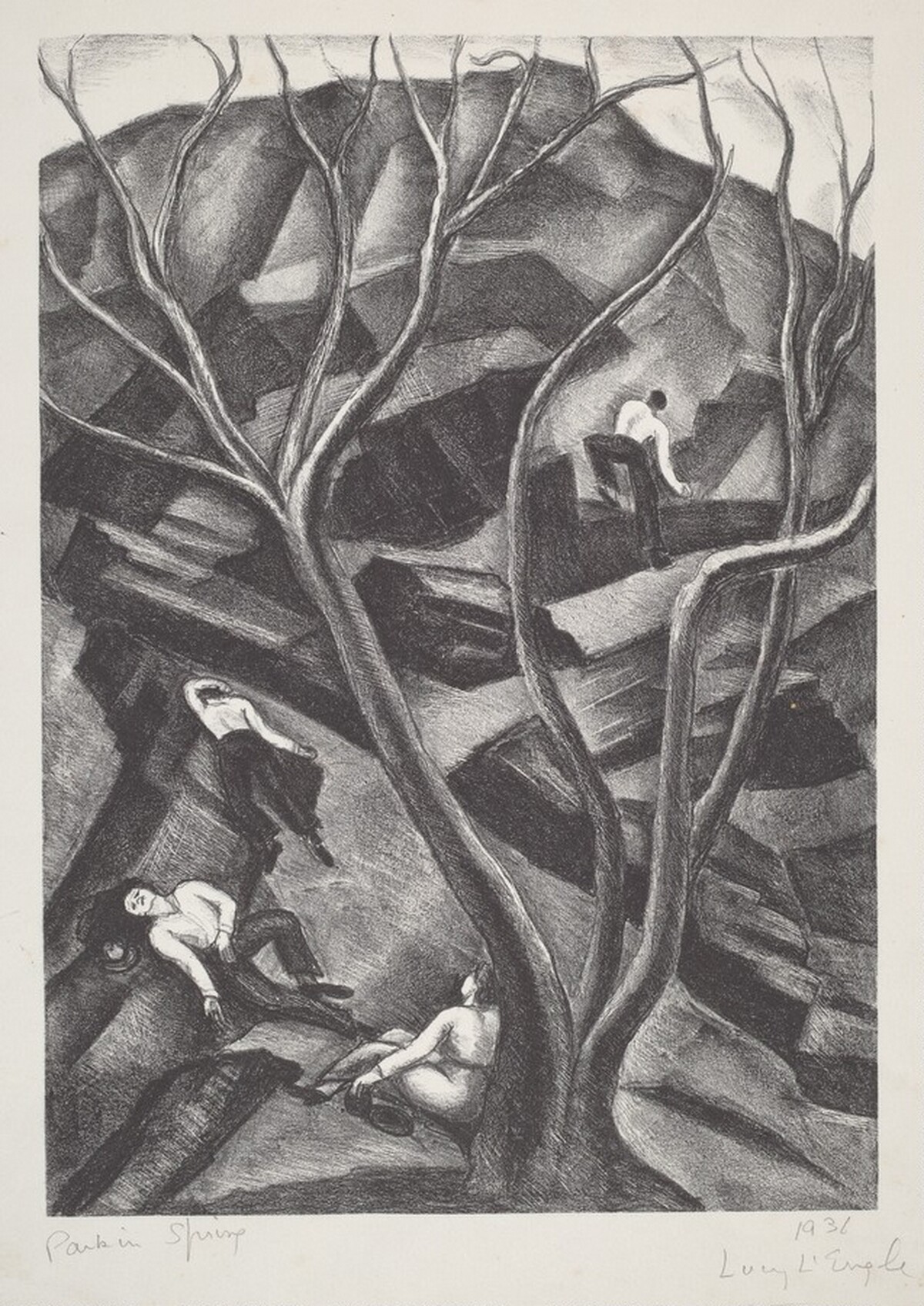Park in Spring by Lucy B. L'Engle