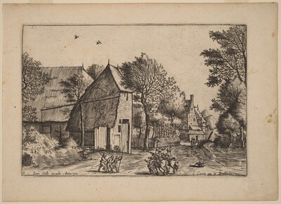 Village Road with Draw Well