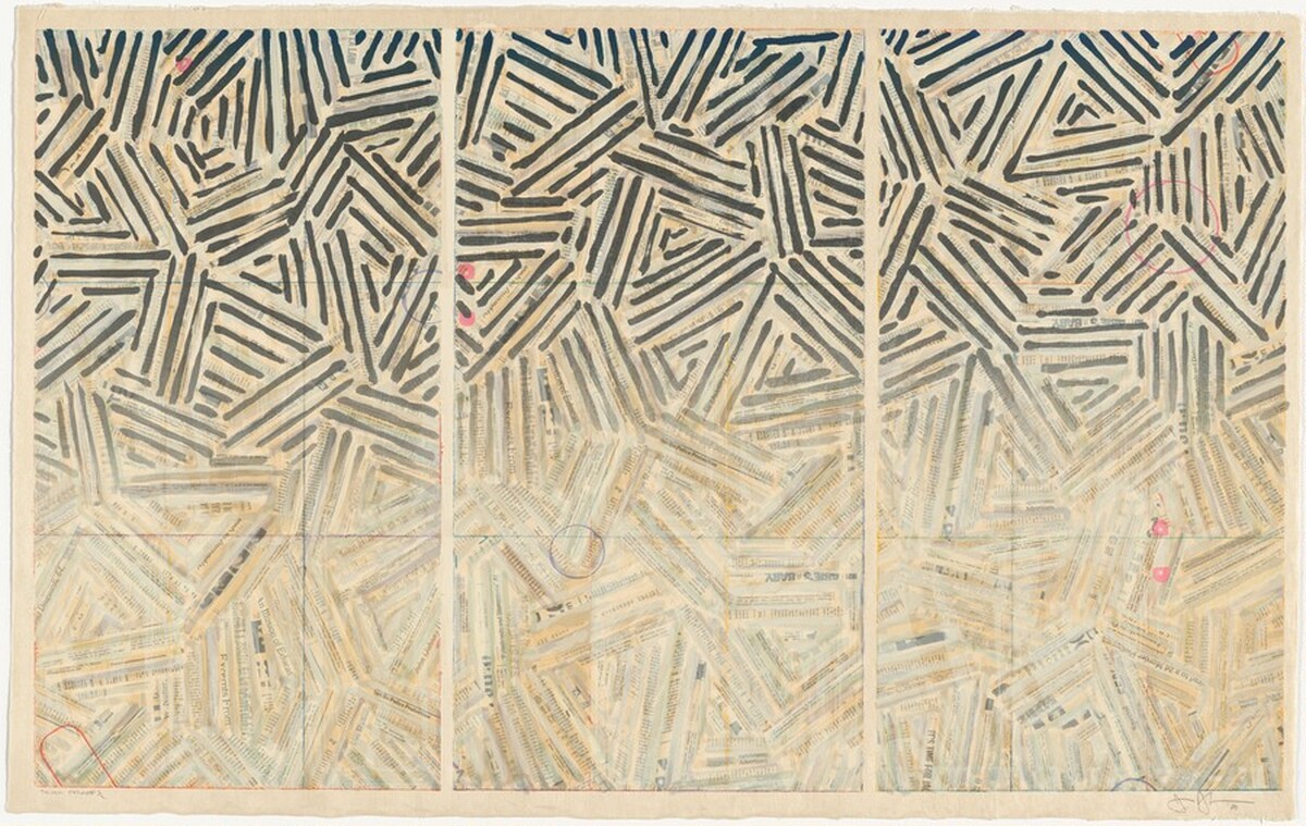 Usuyuki [trial proof] by Jasper Johns