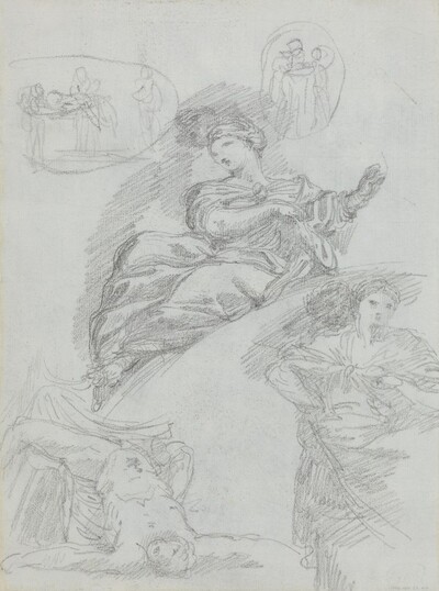 Studies of Figures [verso]