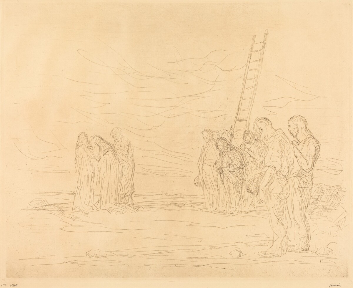 Le calvaire (1ère planche) (Calvary) (first plate) by Jean-Louis Forain