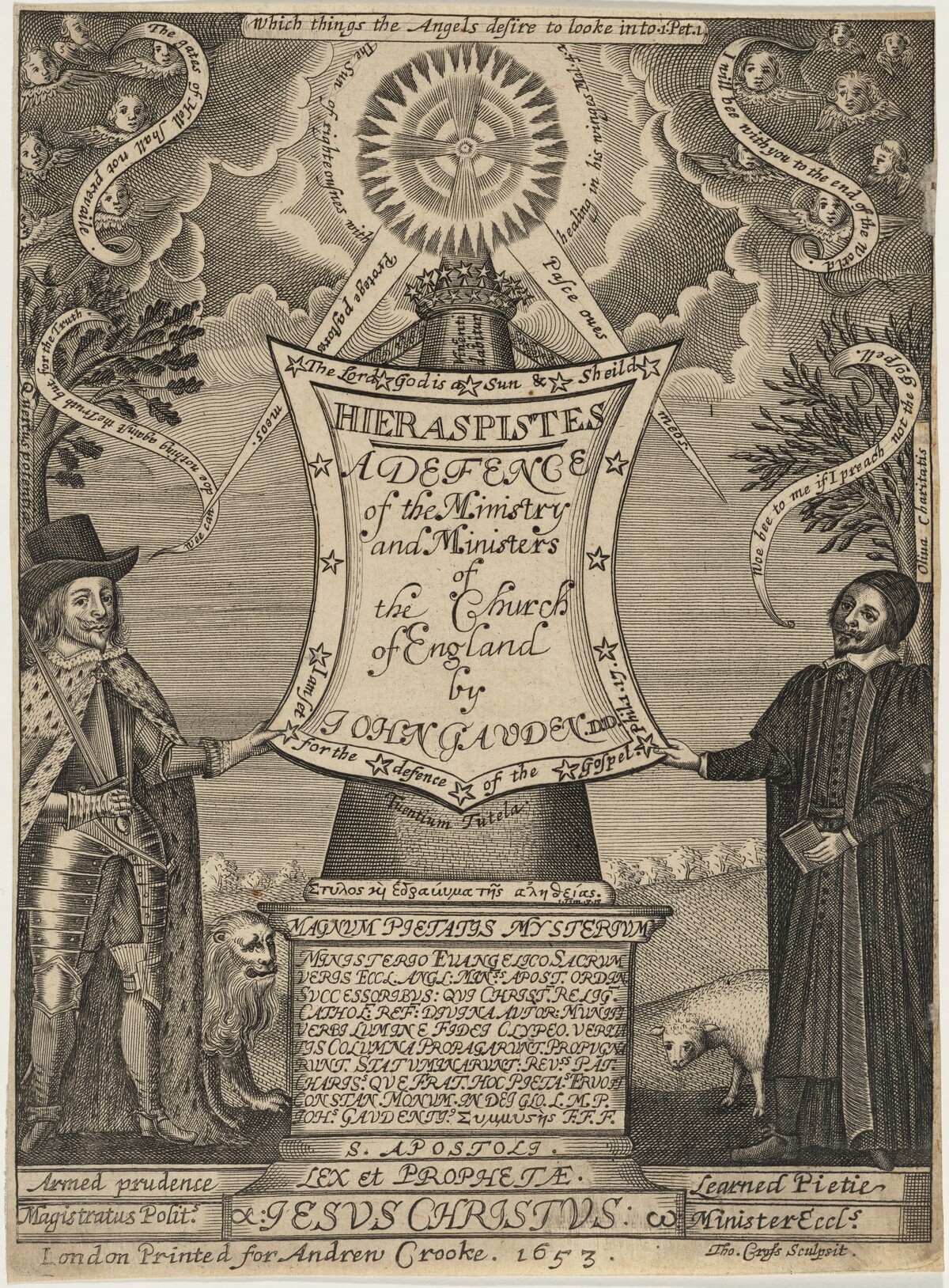 Title Page to John Gauden's Hieraspistes by Thomas Cross