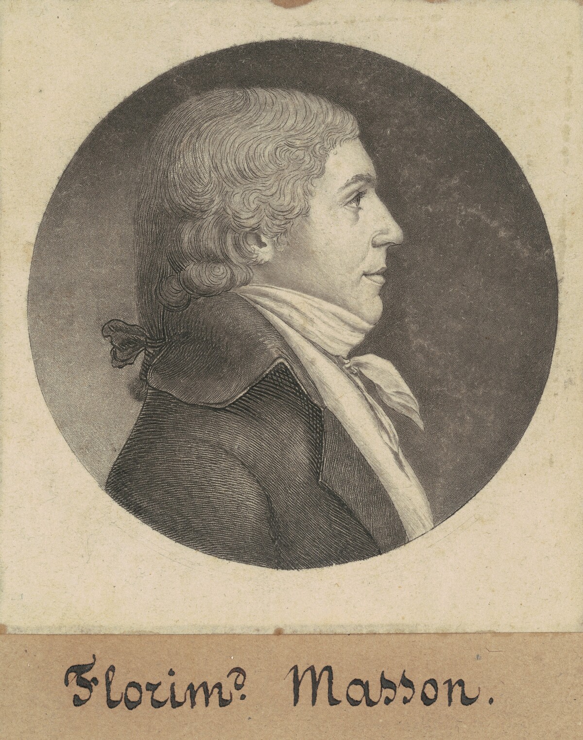 Florimond Masson by Charles B. J. Févret de Saint-Mémin