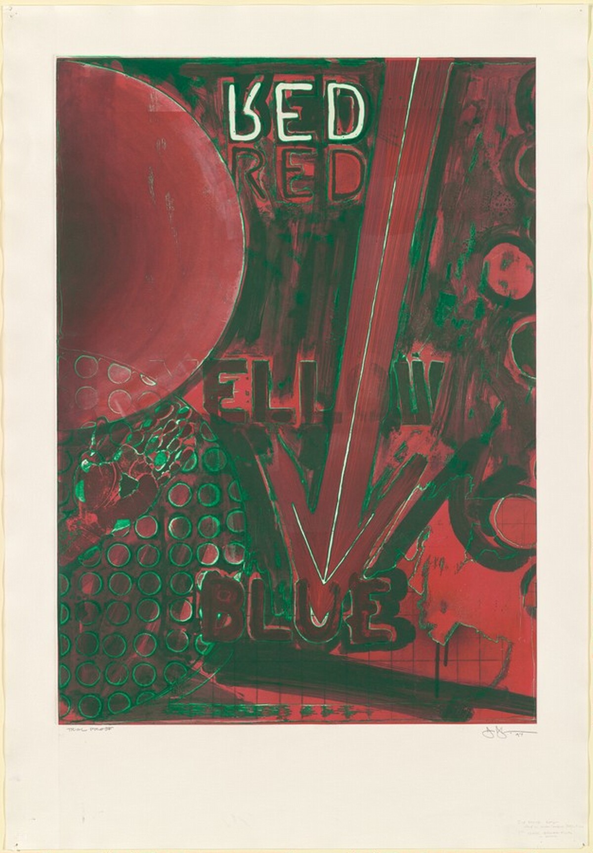 Untitled [trial proof] by Jasper Johns
