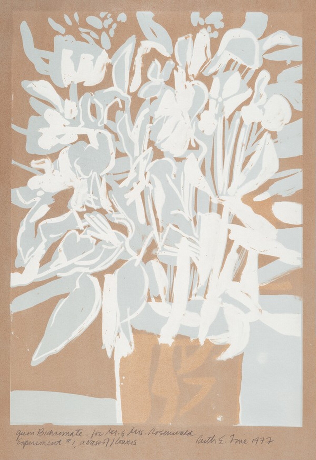 Experiment #1, A Vase of Flowers by Ruth Fine