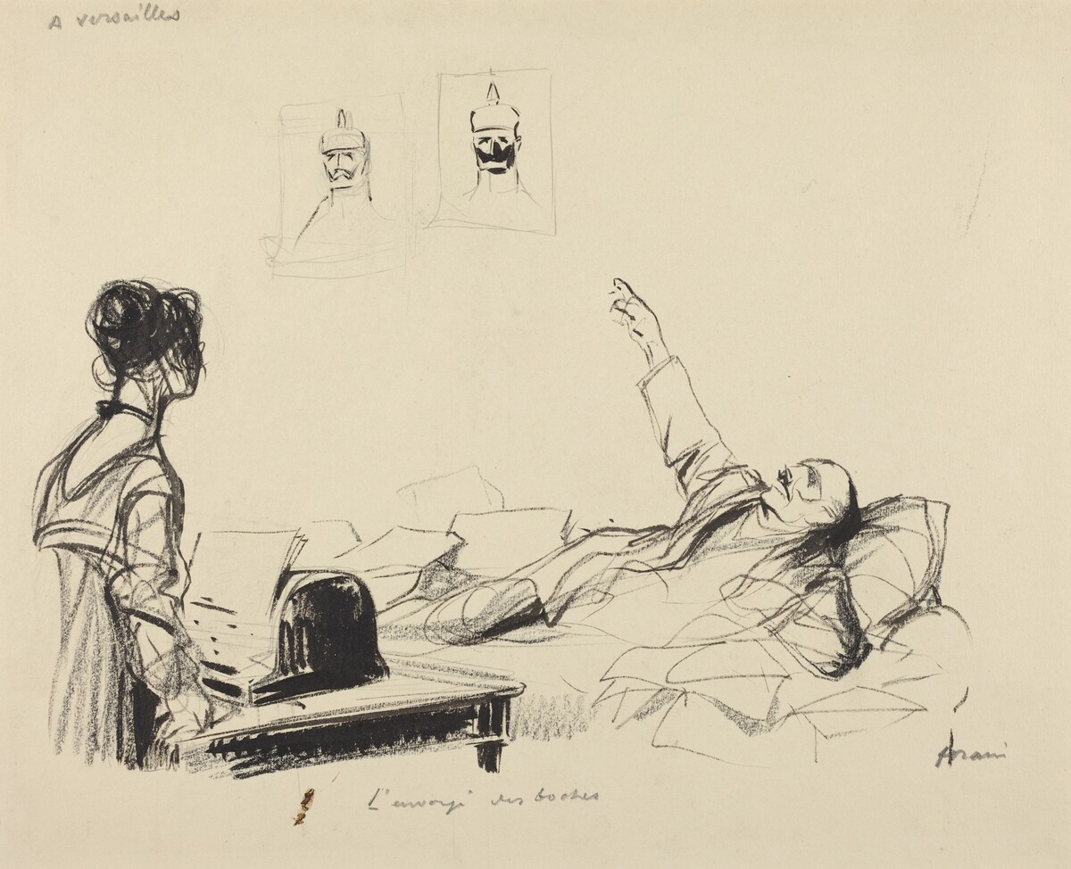 A Versailles.  L'envoye des boches by Jean-Louis Forain