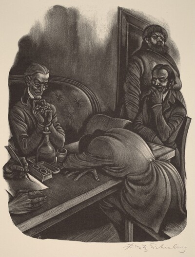 The First Ordeal (Book IX: Preliminary Investigation, facing p.356)