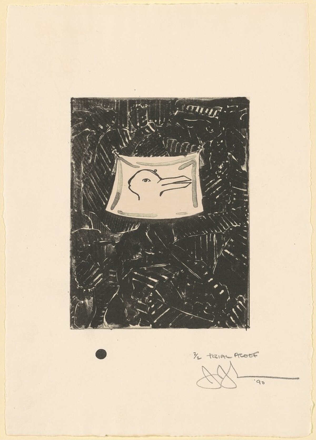Untitled [trial proof] by Jasper Johns