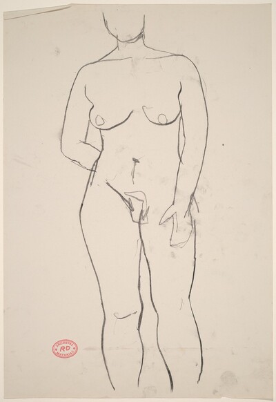 Untitled [standing female nude]