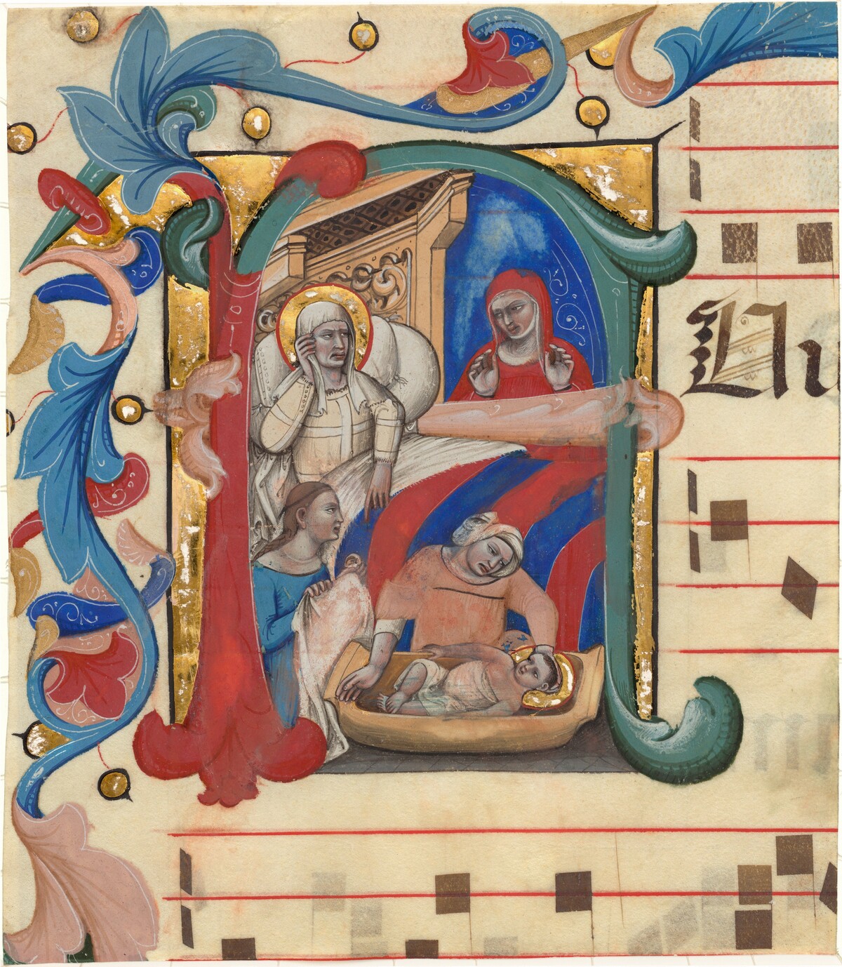 Birth of John the Baptist by Nicolo da Bologna