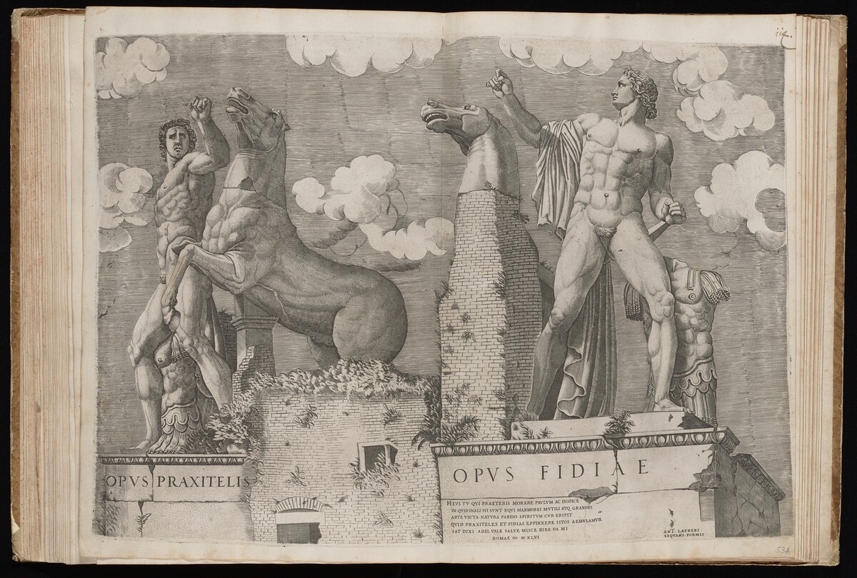 The Dioscuri [Frontal View] by Italian 16th Century, published by Antonio Lafreri