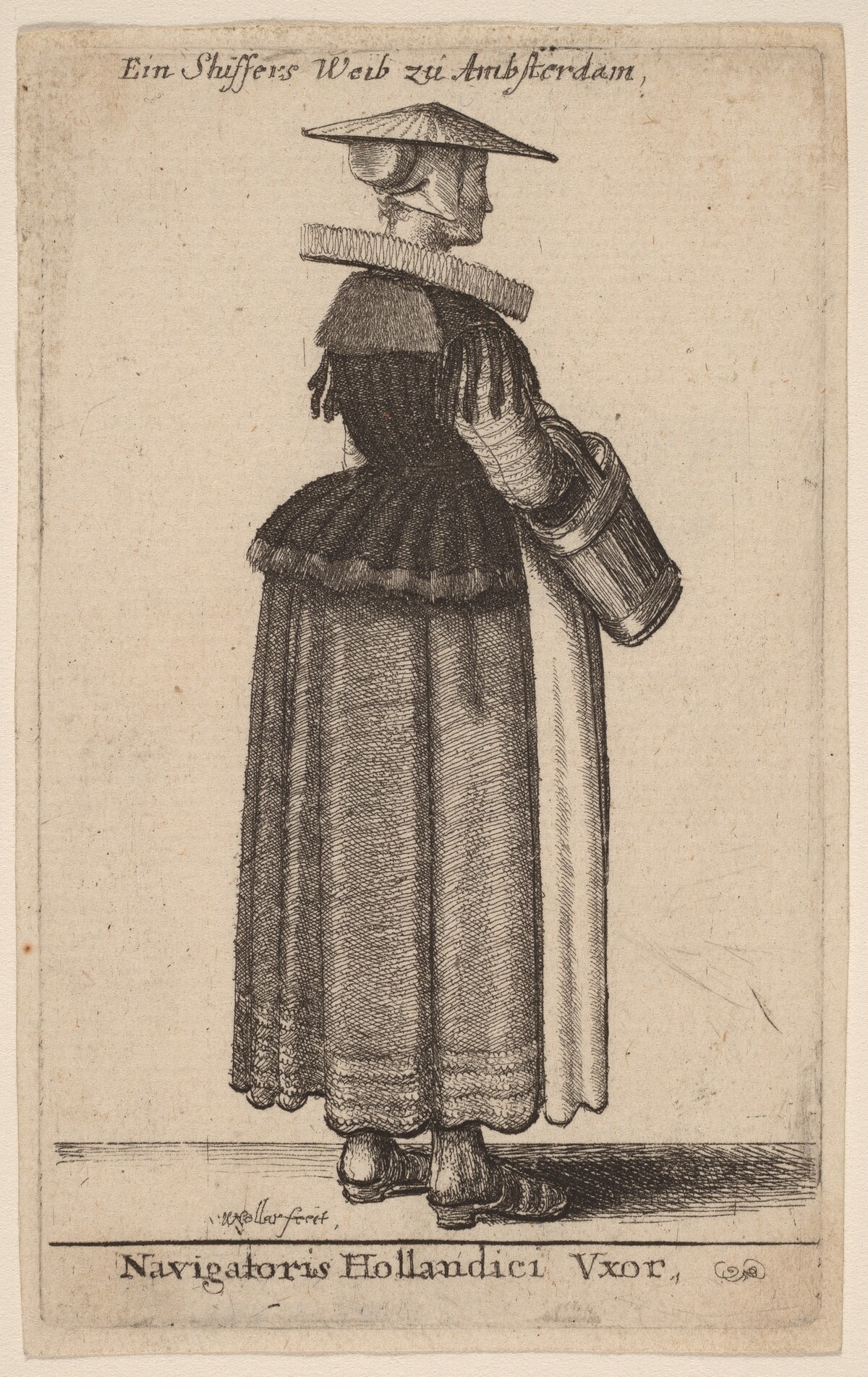 Navigatoris Hollandici Vxor by Wenceslaus Hollar