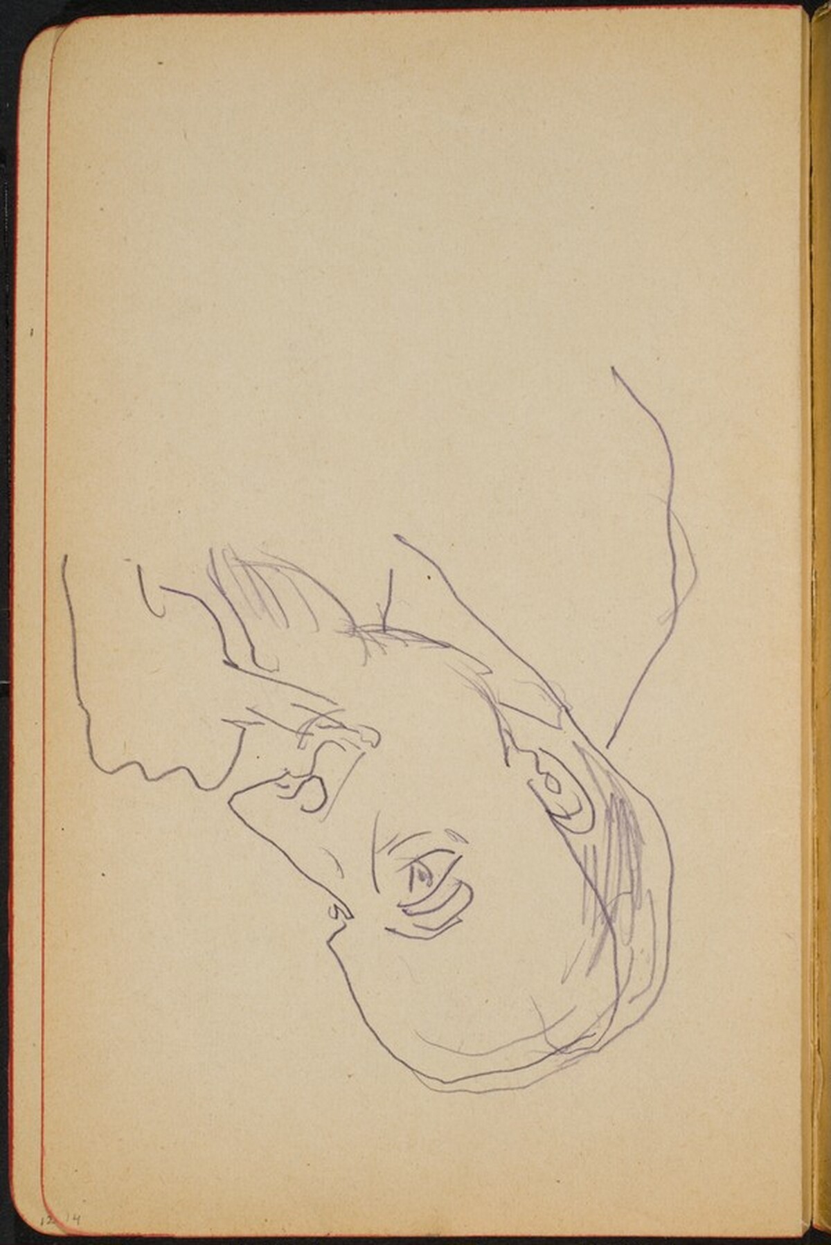 bärtiger Mann (Bearded Head) [p. 14] by Max Beckmann