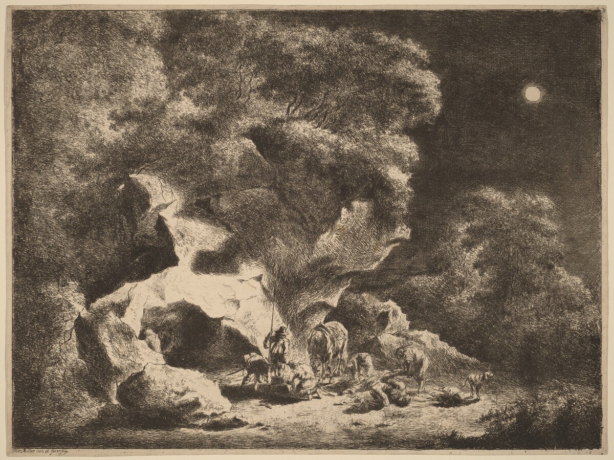 A Night Robbery by Friedrich Müller