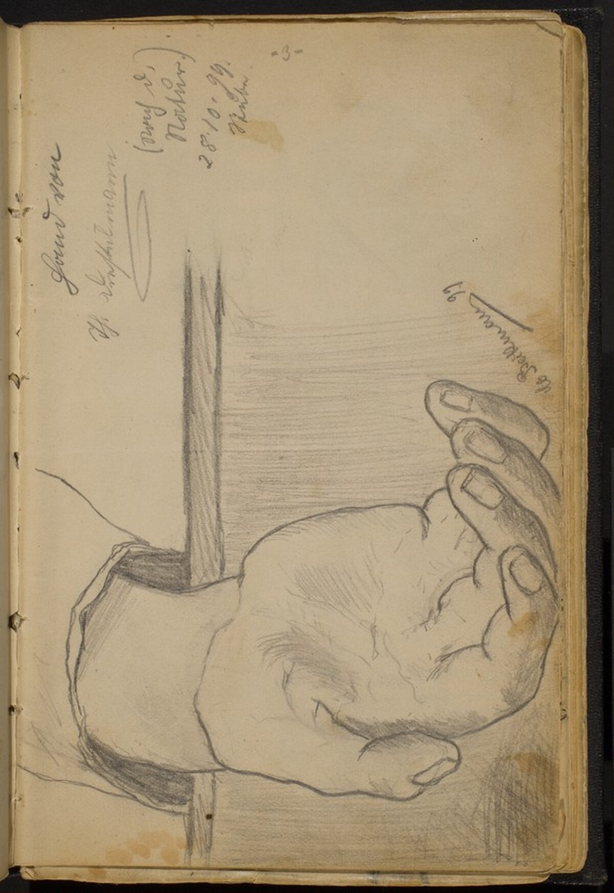 Study of a Right Hand by Max Beckmann