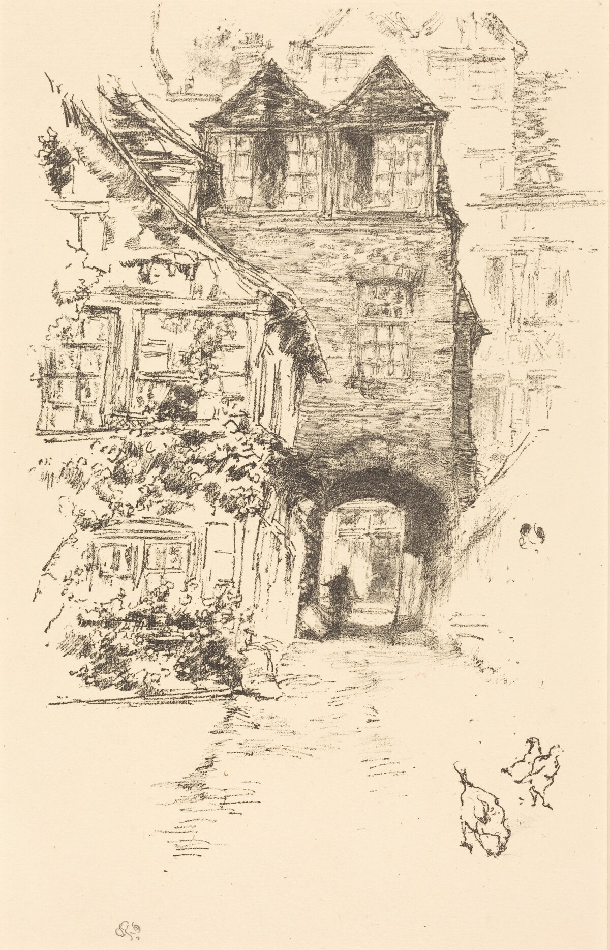 The Priest's House, Rouen by James McNeill Whistler