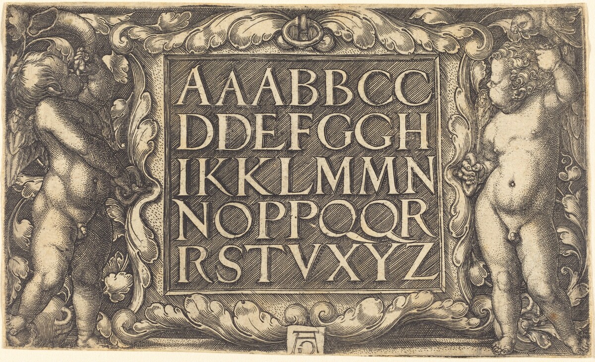 Alphabet by Heinrich Aldegrever