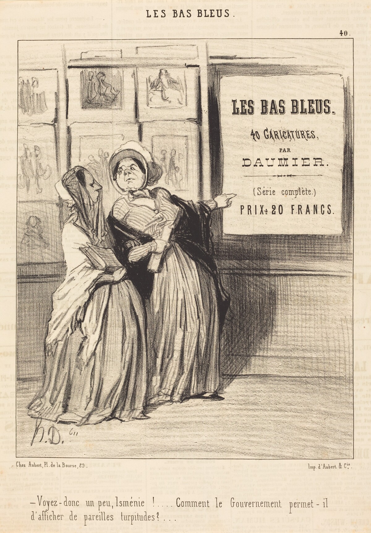 Voyez donc un peu, Isménie!... by Honoré Daumier