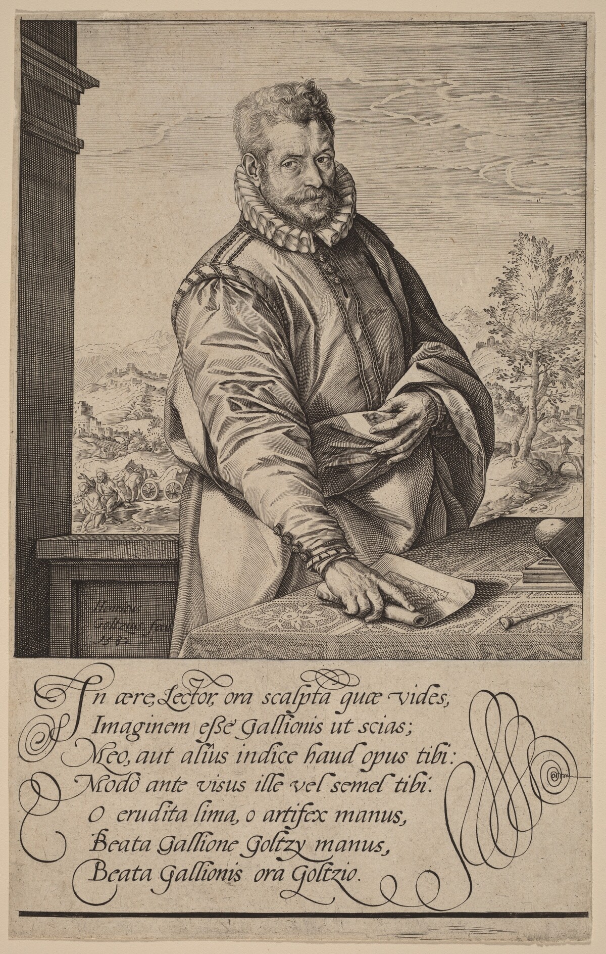 Philip Galle by Hendrik Goltzius