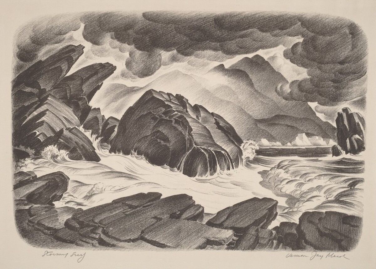 Stormy Surf by Vernon Jay Morse