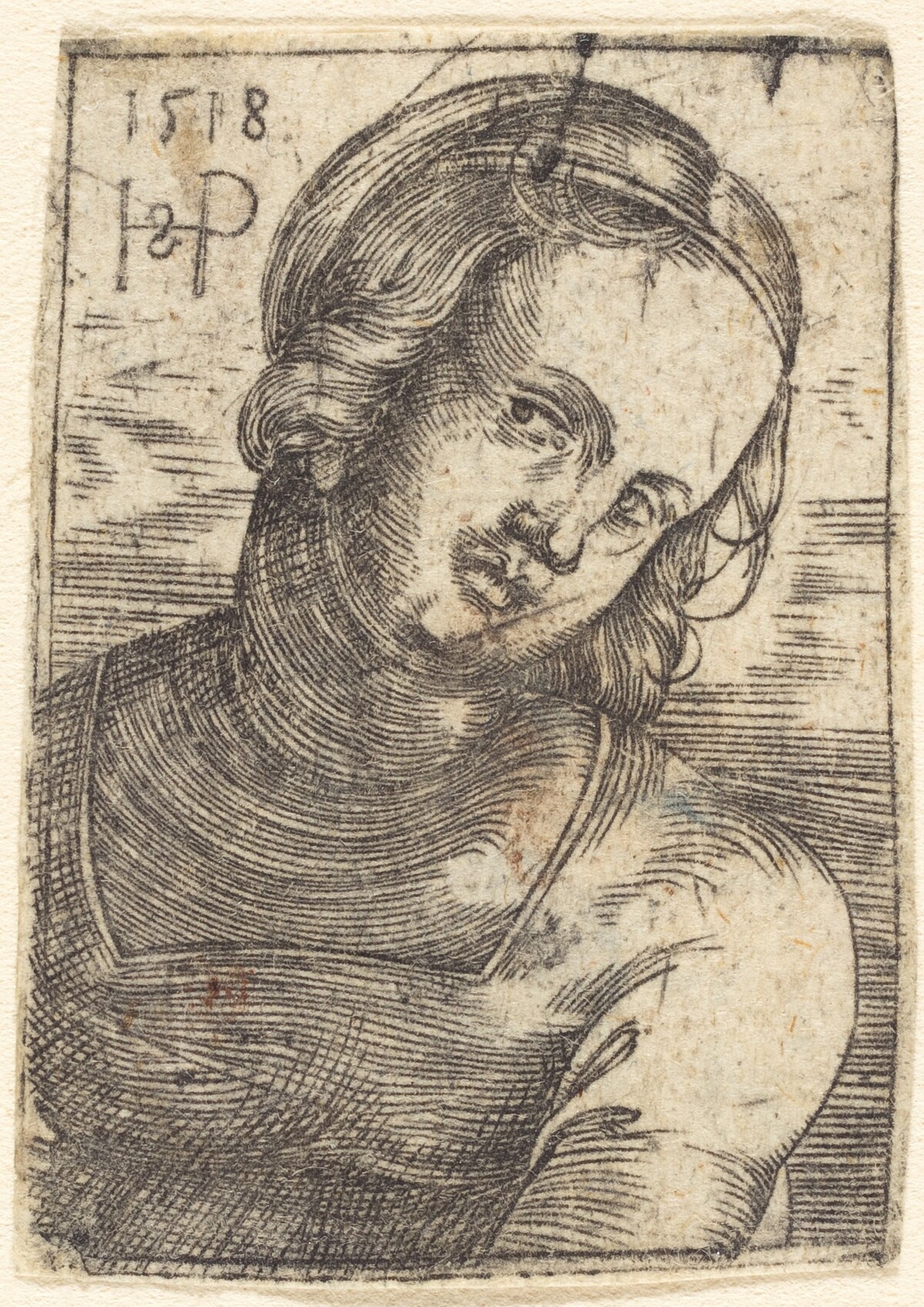 Bust of a Young Woman by Sebald Beham