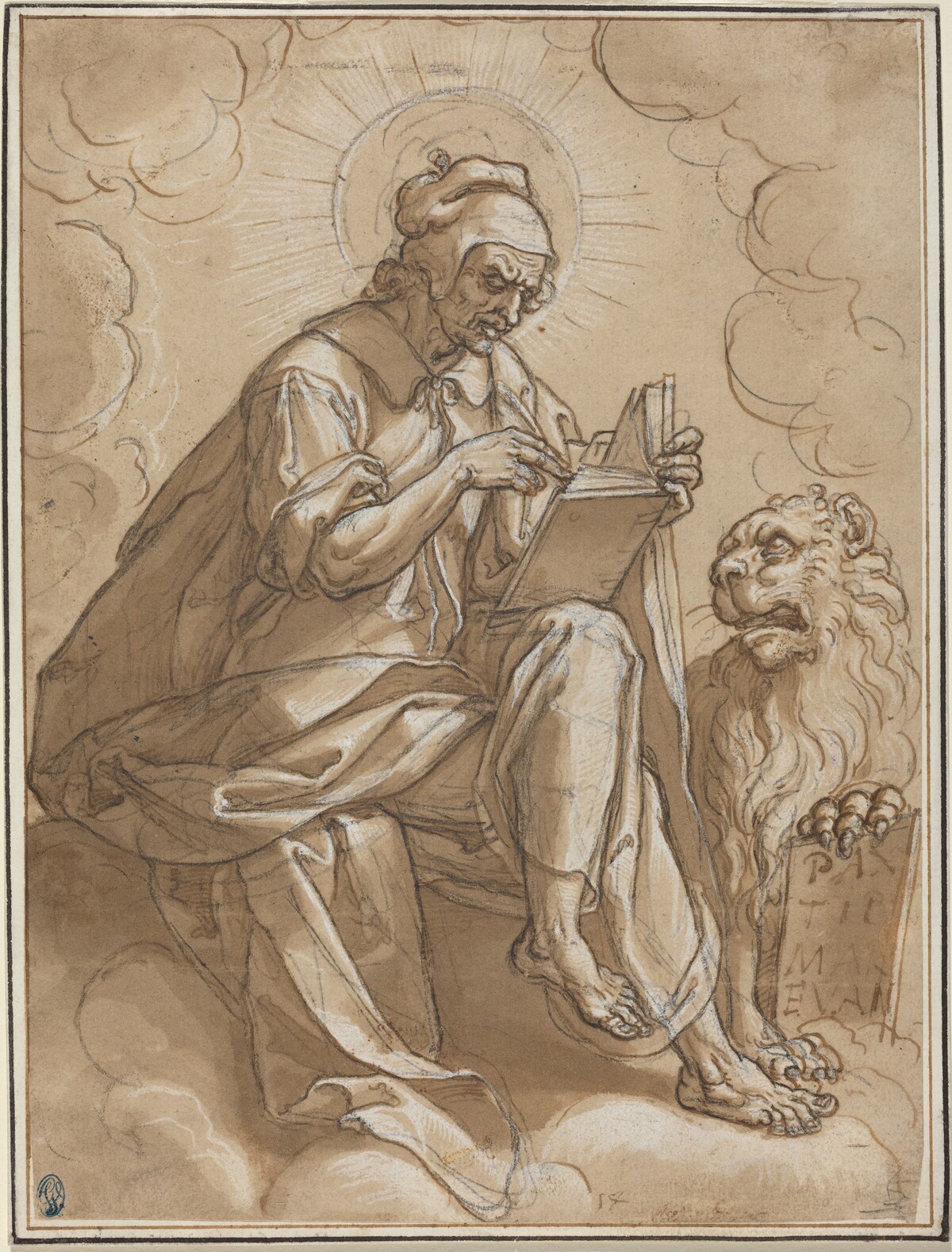 Saint Mark the Evangelist by Peter Candid after Heinrich Aldegrever after Georg Pencz