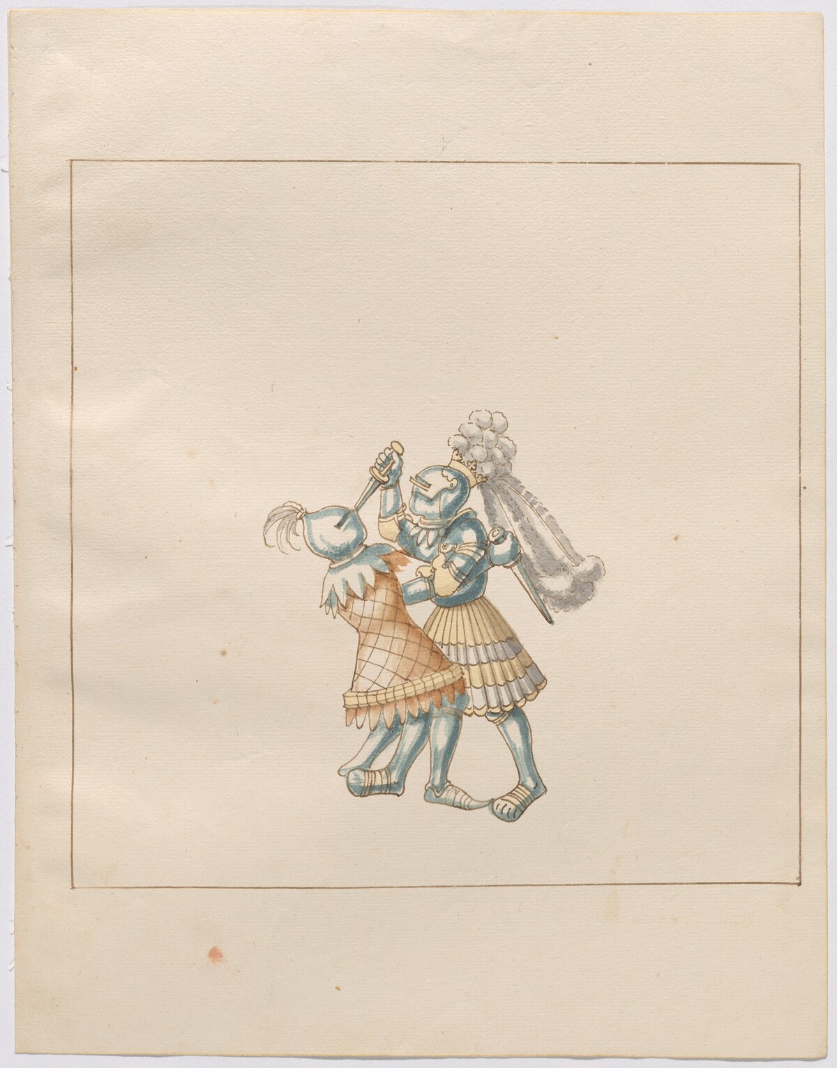 Foot Combat with Daggers by German 16th Century
