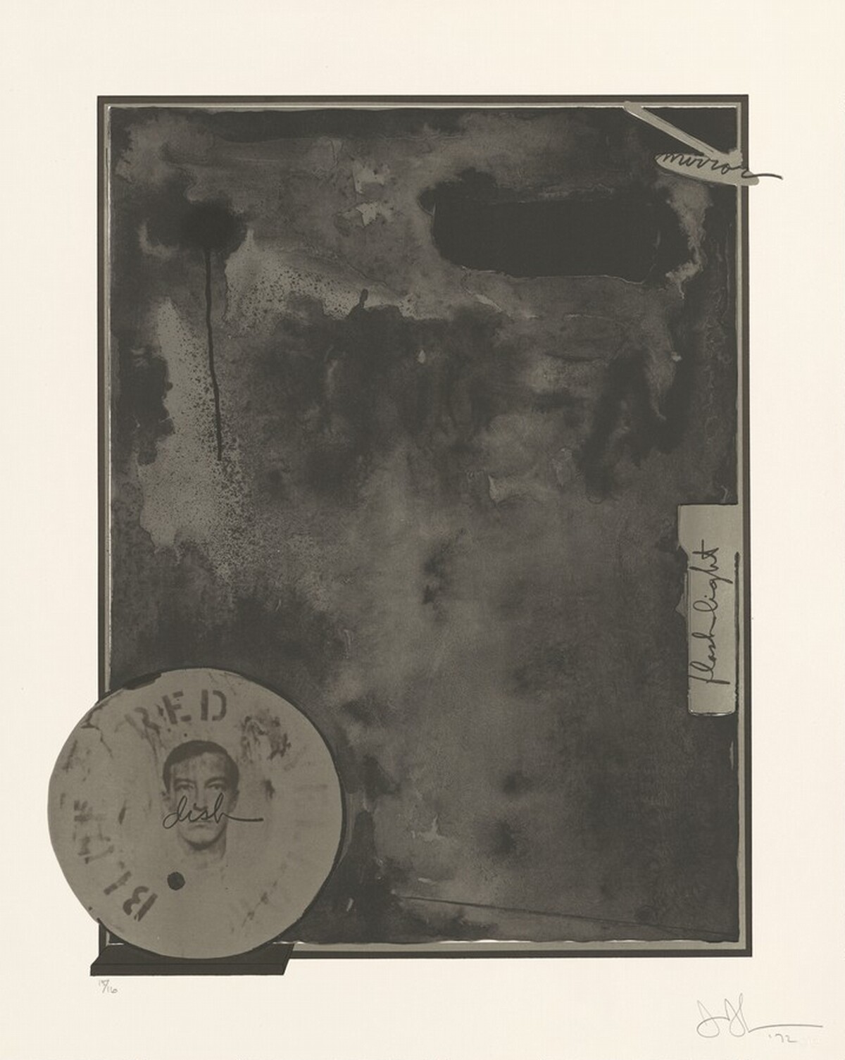 Souvenir (Black State) by Jasper Johns