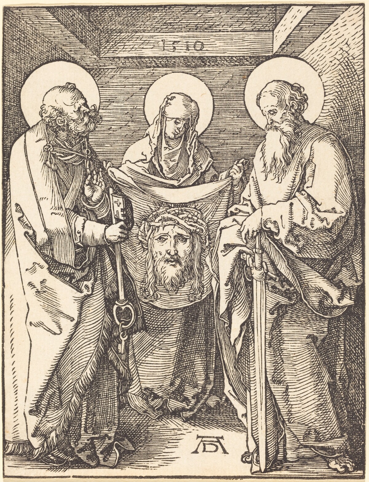 Saint Veronica between Saints Peter and Paul by Albrecht Dürer