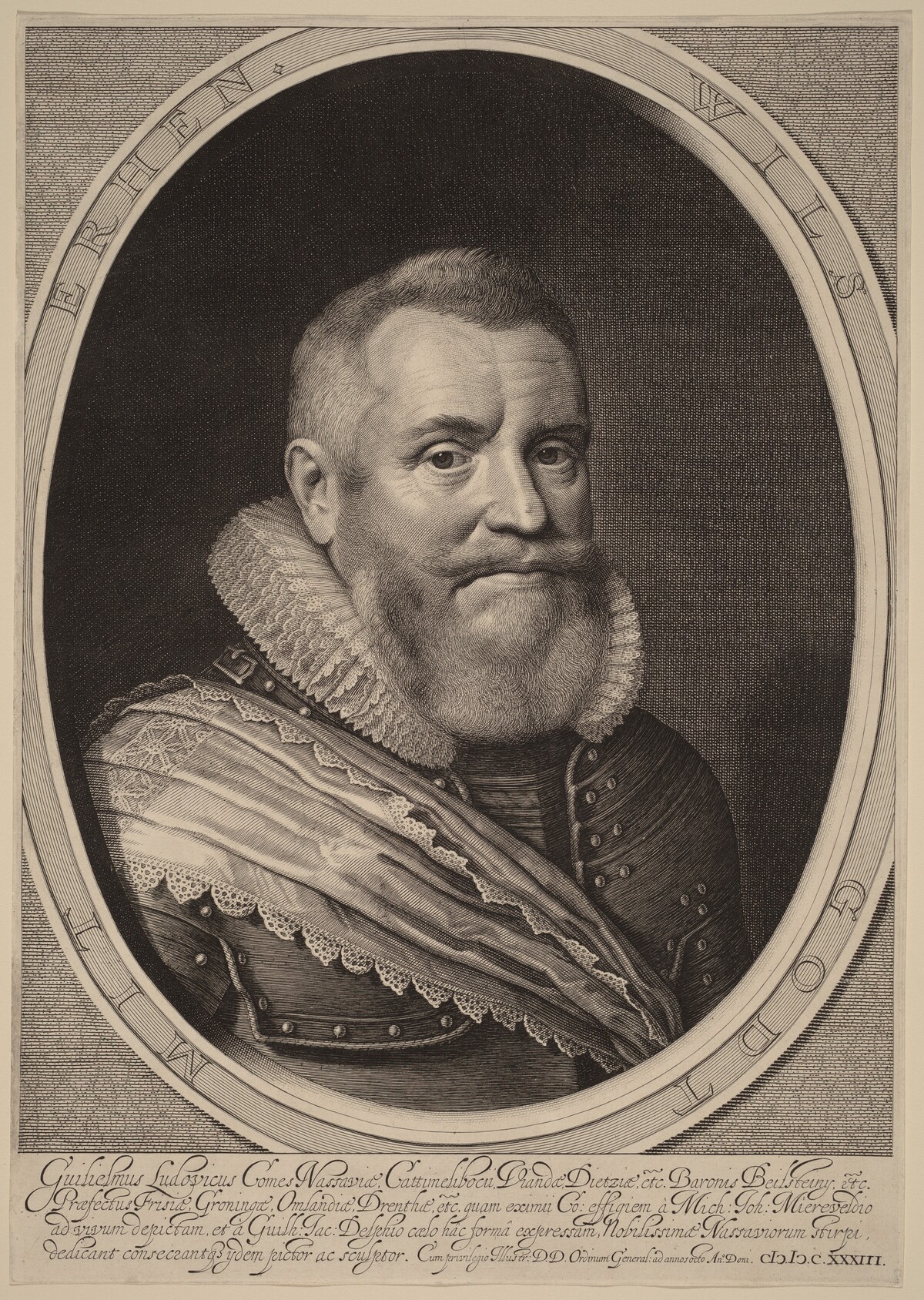 William Louis, Count of Nassau-Beilstein by Willem Jacobsz Delff after Michiel van Miereveld