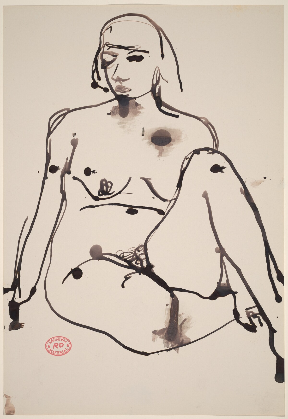 Untitled [seated female nude] by Richard Diebenkorn