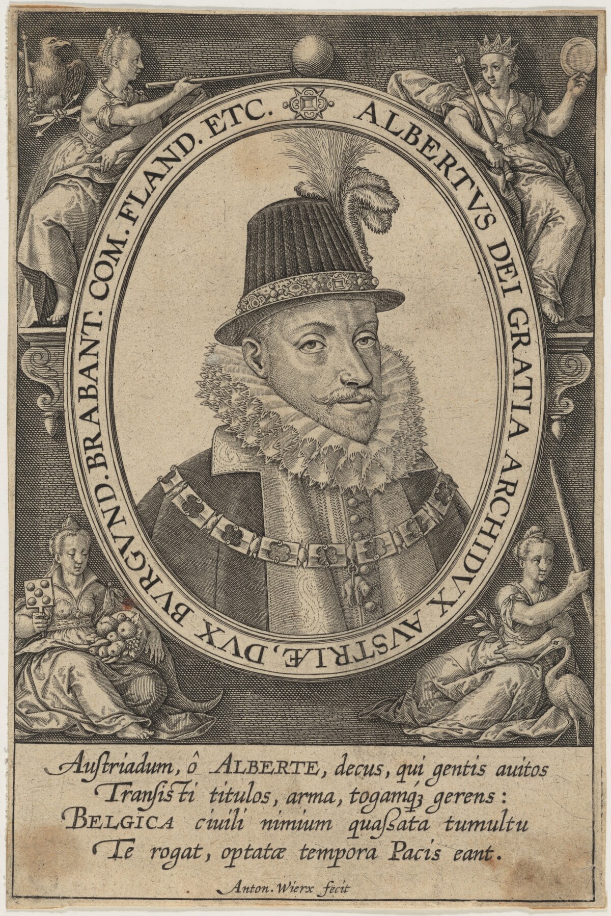 Albert VII, Archduke of Austria by Antonie Wierix
