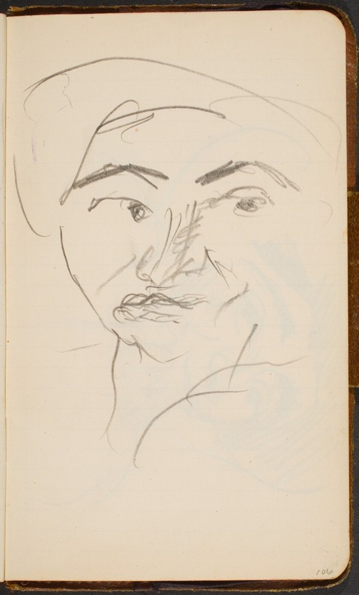 Weibliches Gesicht (Woman's Face) [p. 106] by Max Beckmann
