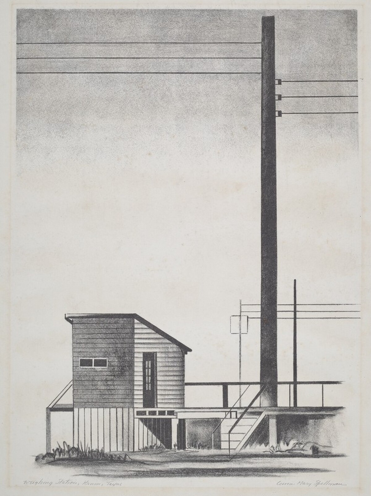 Weighing Station, Krum, Texas by Coreen Mary Spellman