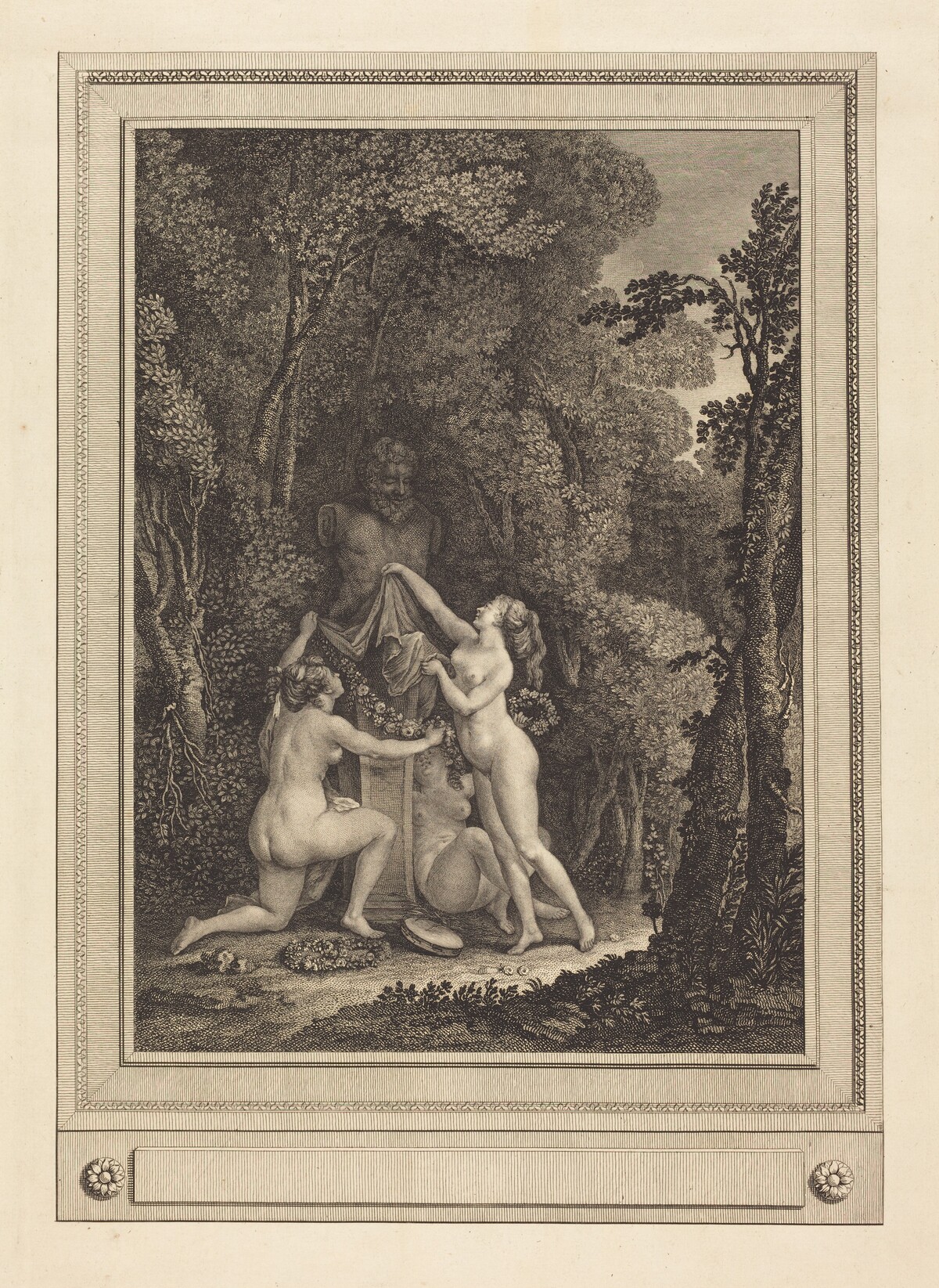 Les nymphes scrupuleuses by Gérard Vidal after Nicolas Lavreince