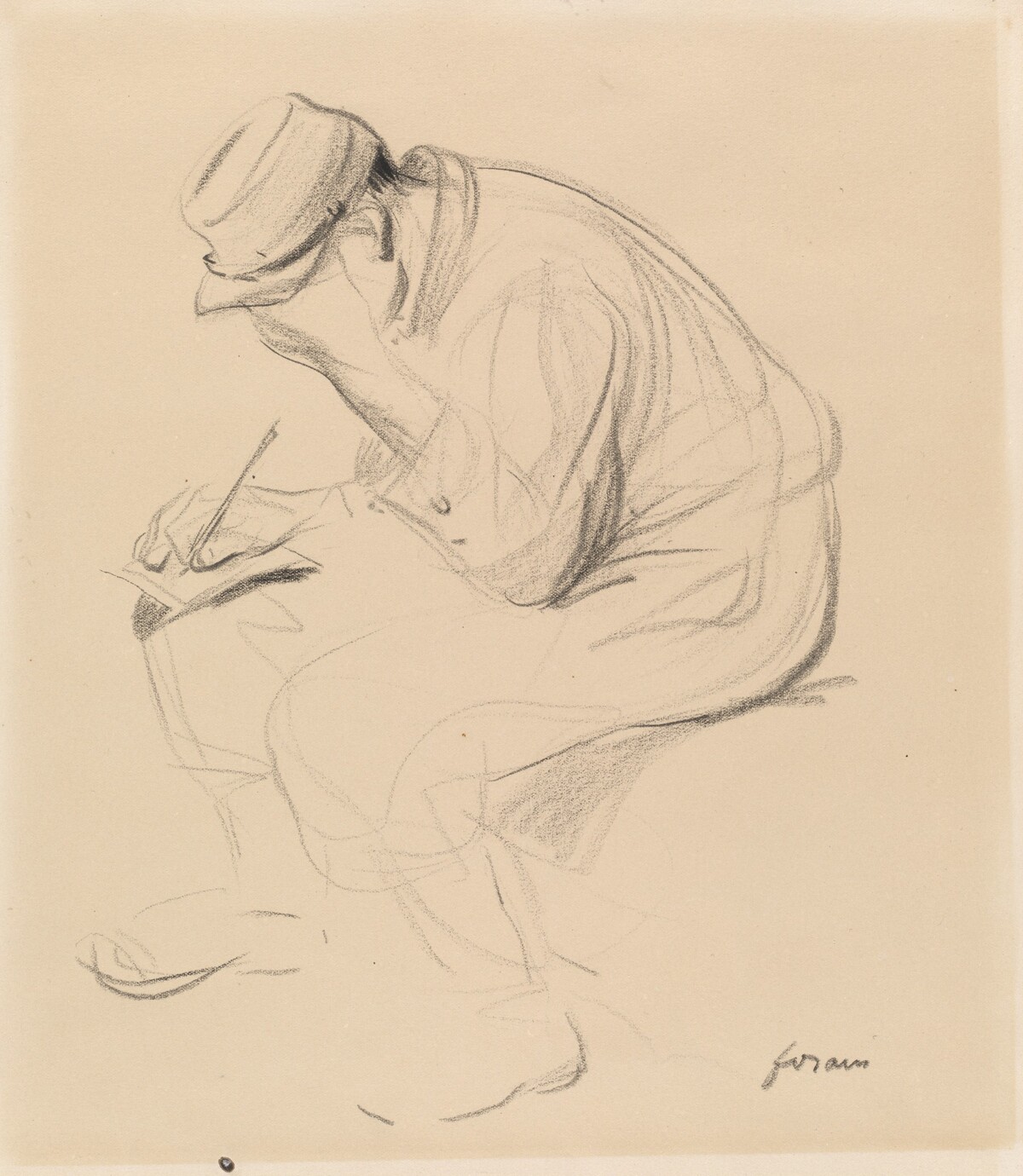 Le Poilu (French Soldier Writing Home) by Jean-Louis Forain