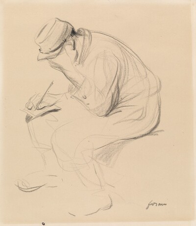 Le Poilu (French Soldier Writing Home)