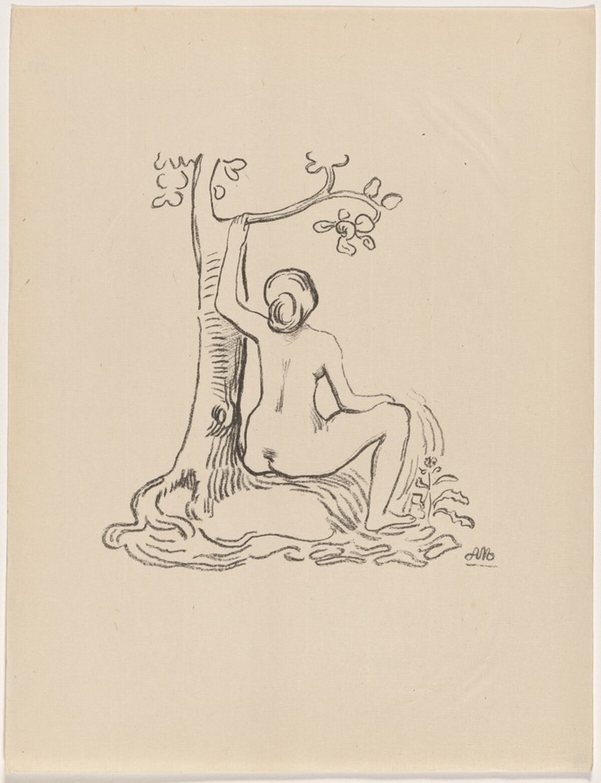 Etude (Femme assise sous un arbre) by Aristide Maillol
