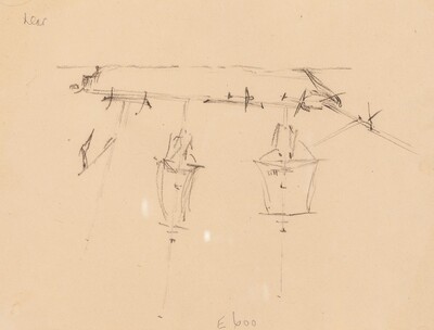A Sailing Ship [verso]