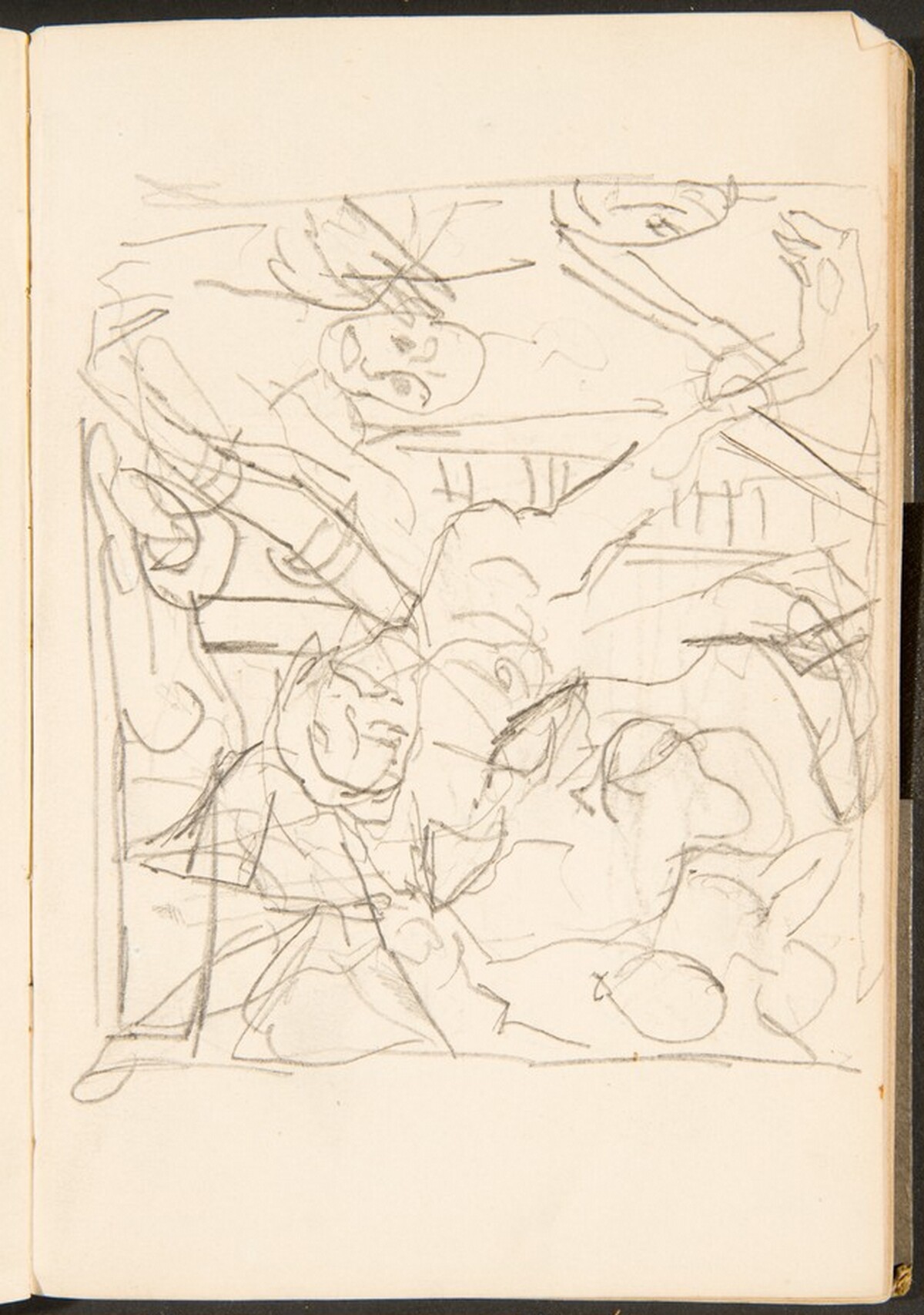 Mehrfigurige Kompositionsskizze (Figural Sketch) [p. 29] by Max Beckmann