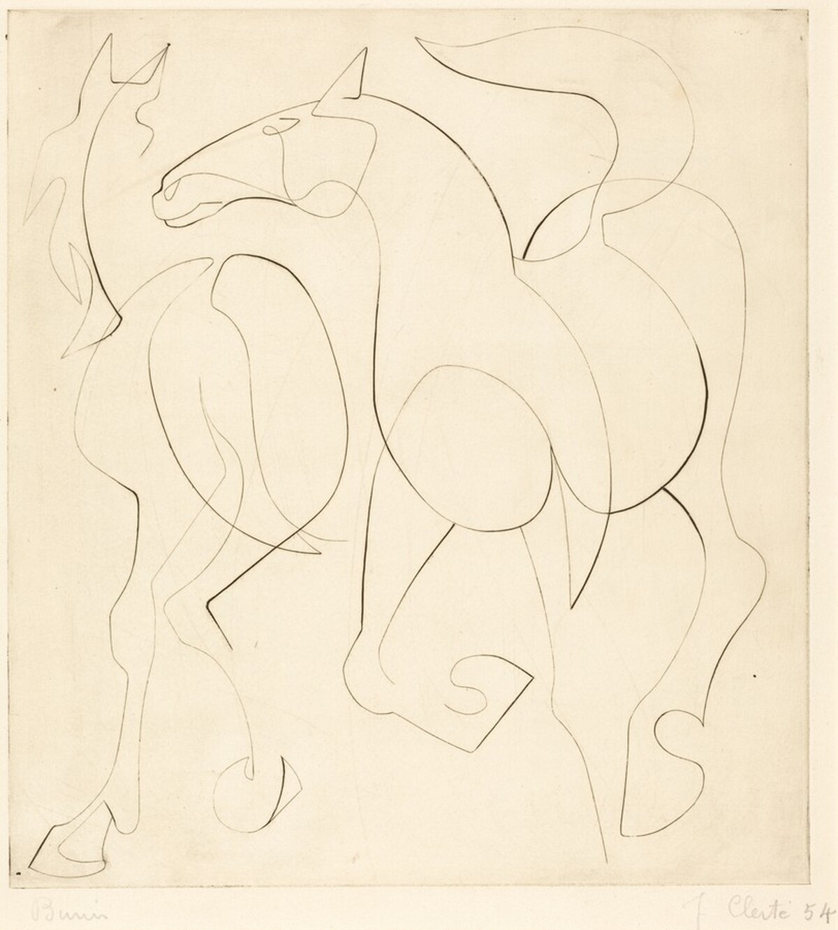 Horses by Jean Clerte