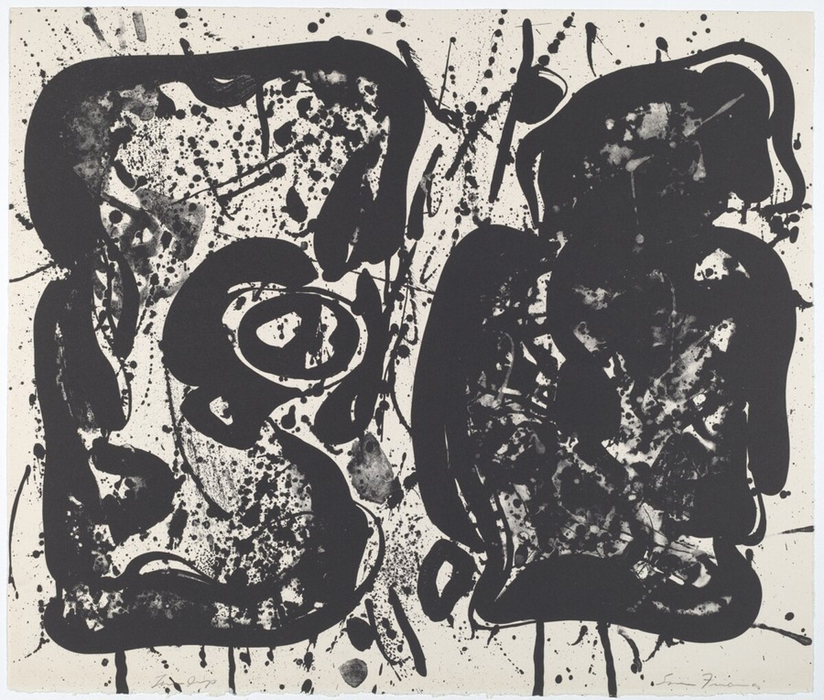 Dark Egg by Sam Francis