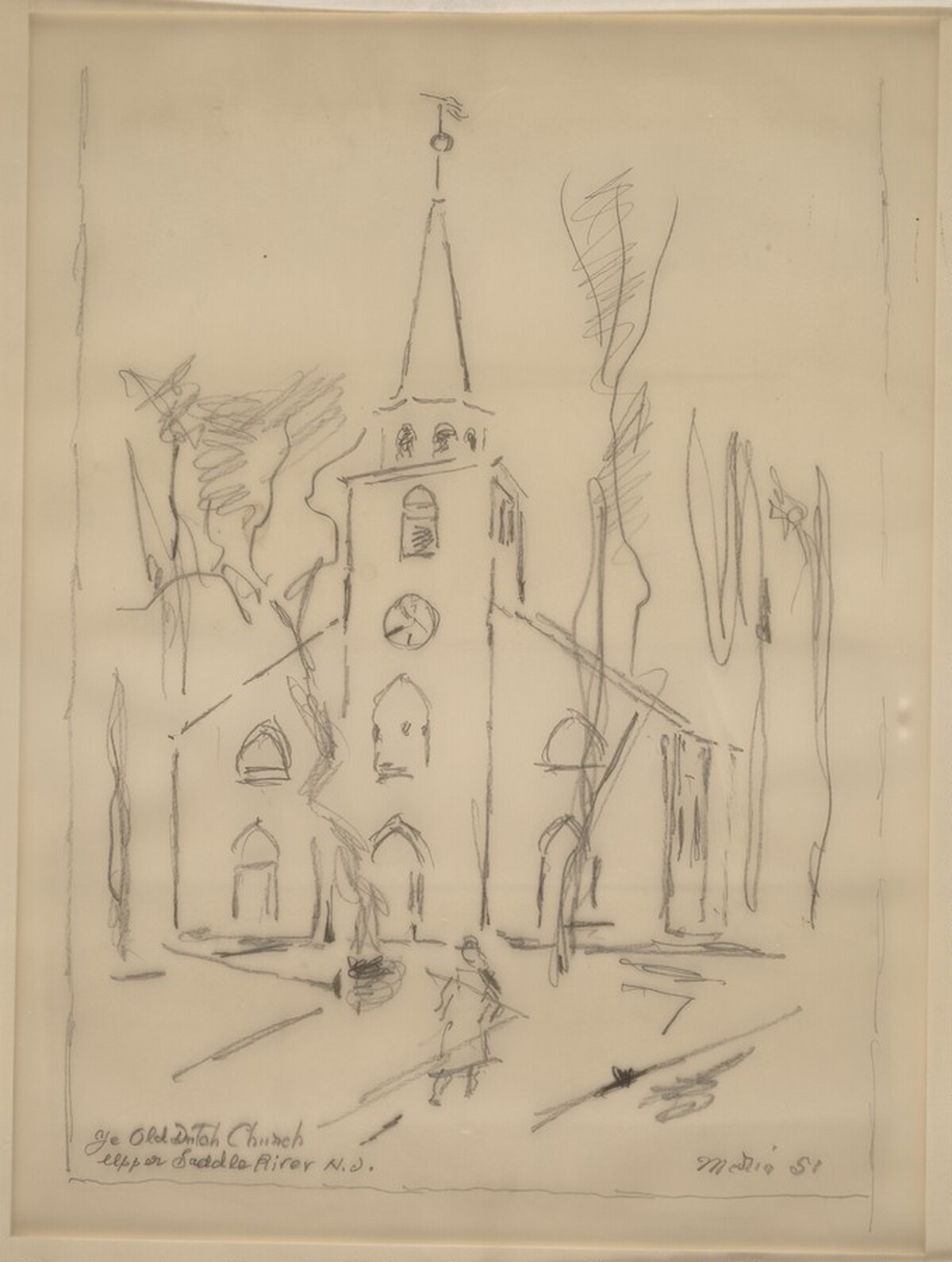 Ye Old Dutch Church, Upper Saddle River, New Jersey by John Marin