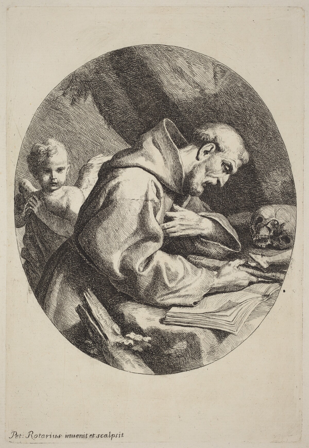 Saint Francis by Pietro Rotari