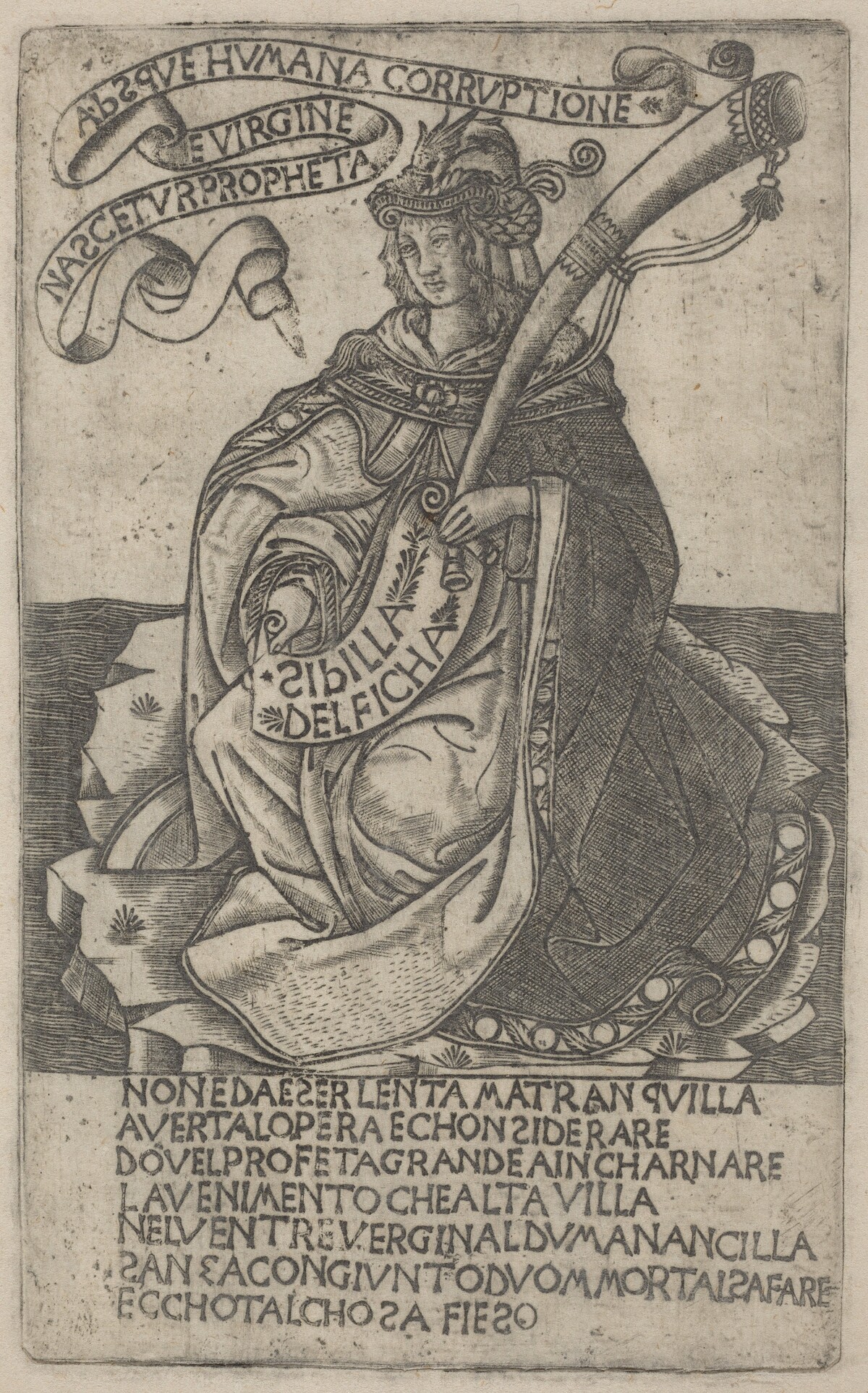 Delphian Sibyl by after Baccio Baldini