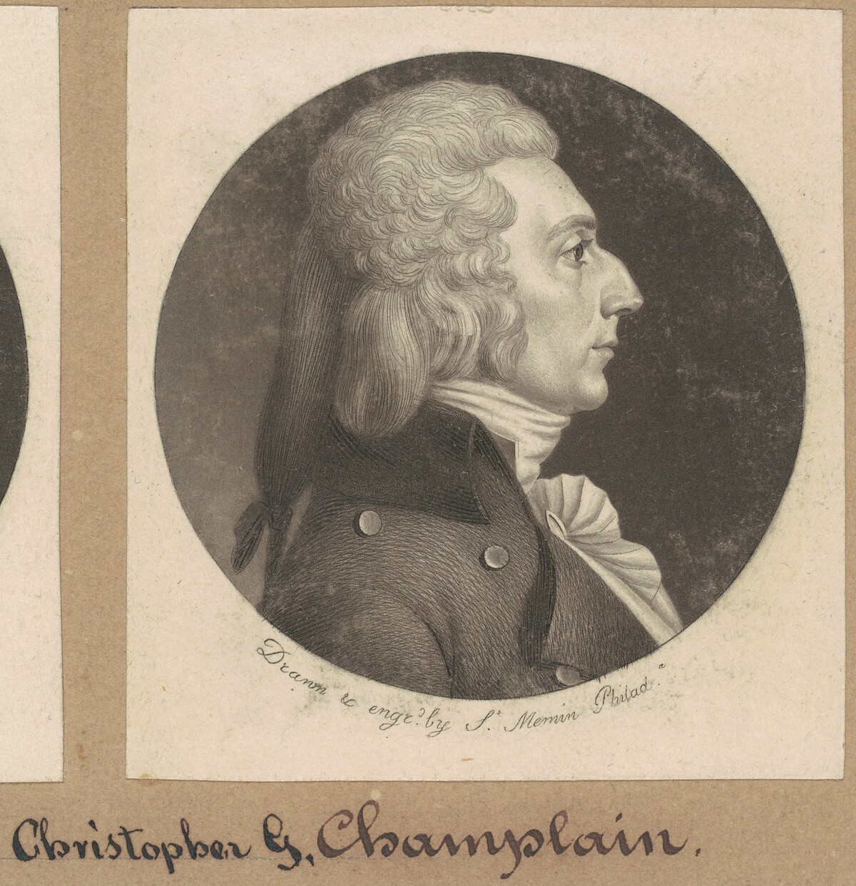 Christopher Grant Champlin by Charles B. J. Févret de Saint-Mémin