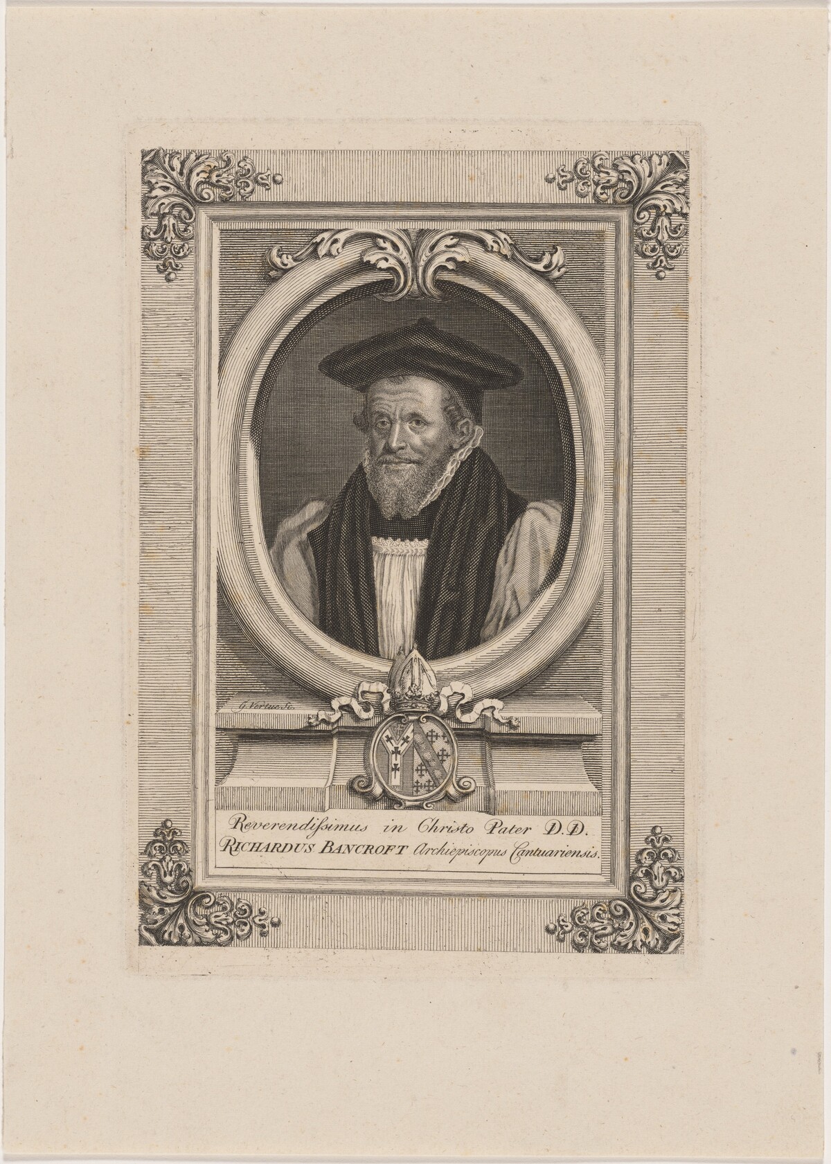 Richard Bancroft, Archbishop of Canterbury by George Vertue