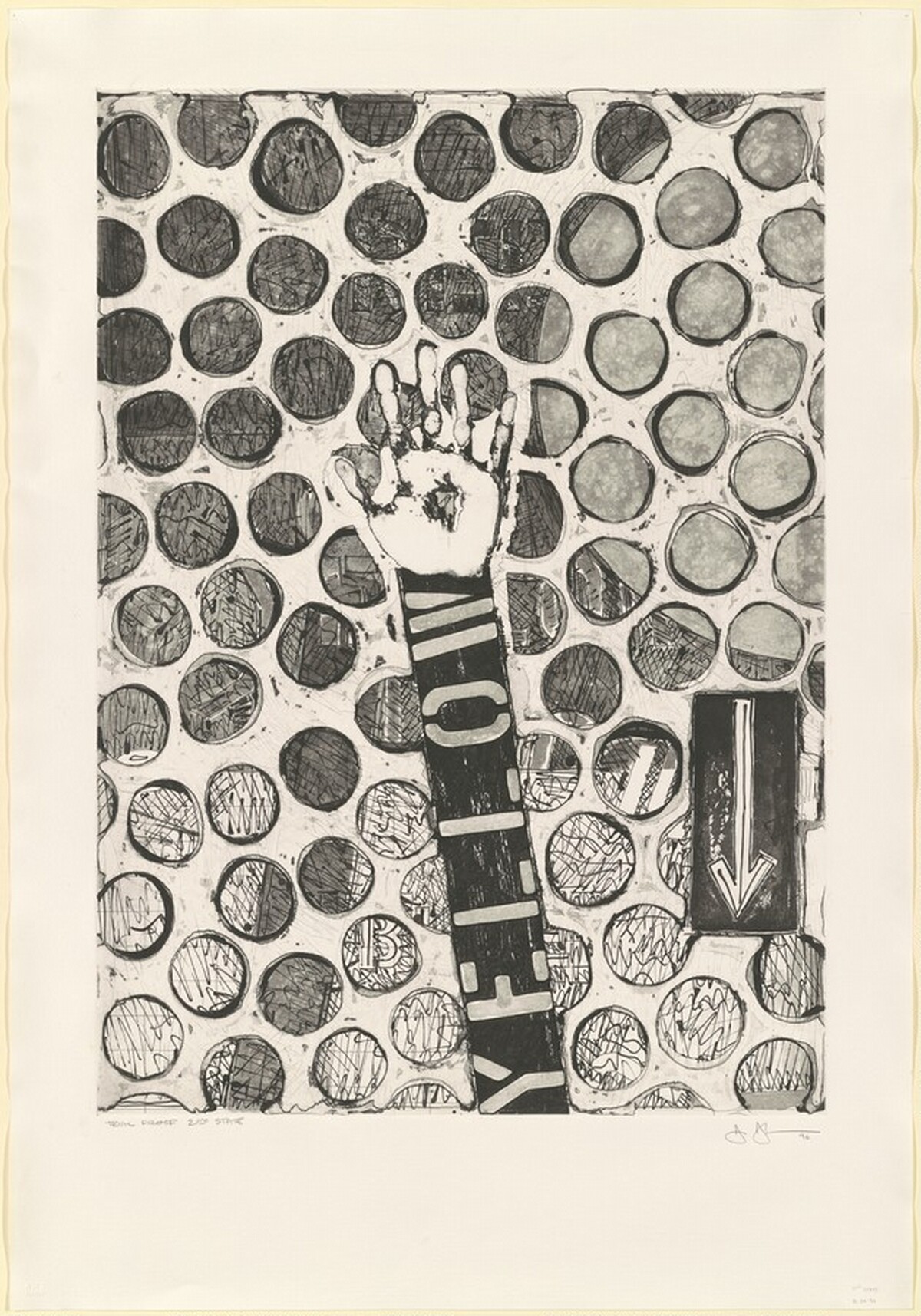 Untitled [trial proof of 2nd state] by Jasper Johns